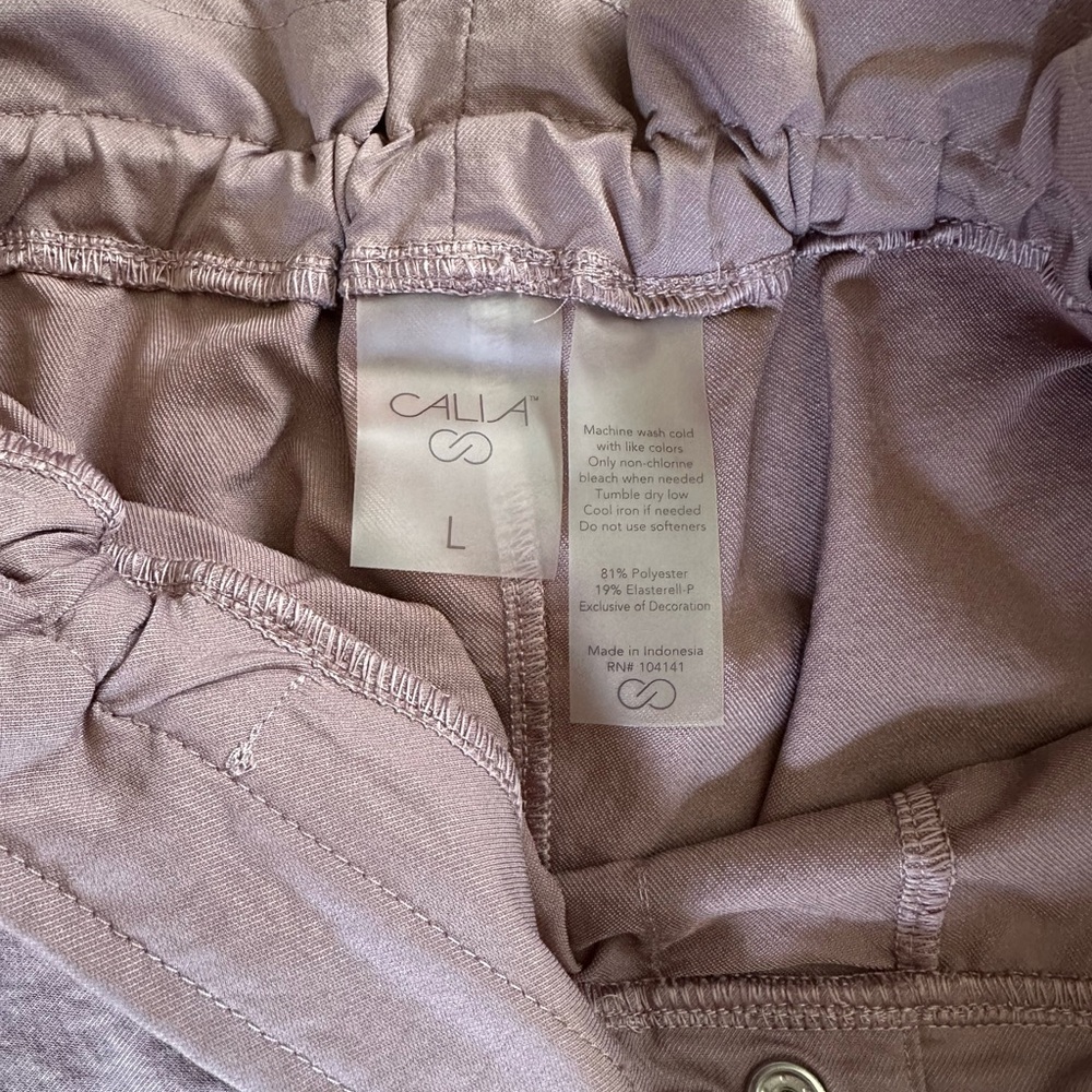 Calia woven paper bag high rise shorts bundle - hazy plum and smudge sage - Picture 4 of 6